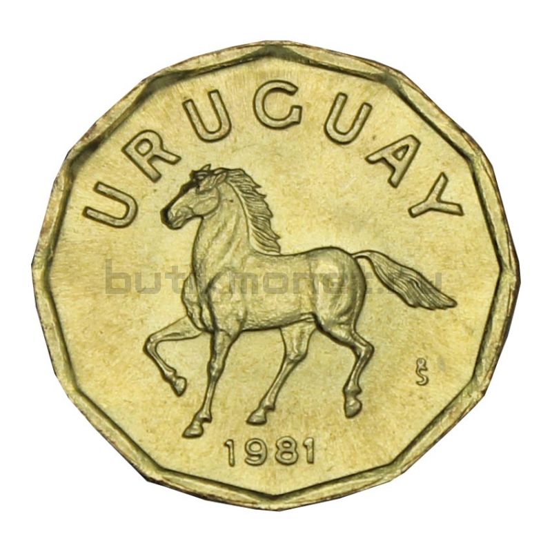 10 сентесимо 1981 Уругвай