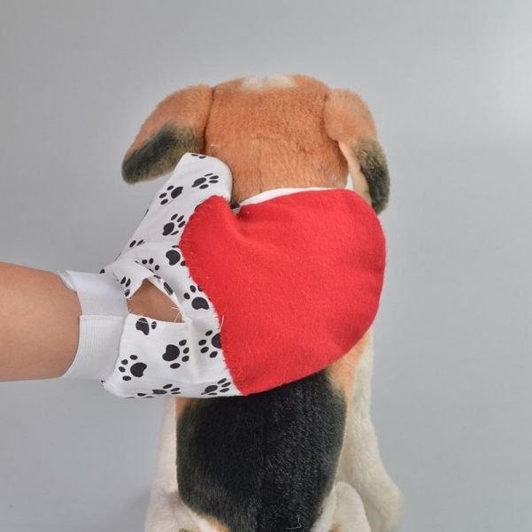 Двусторонняя рукавица для вычёсывания шерсти животных Pet Toy