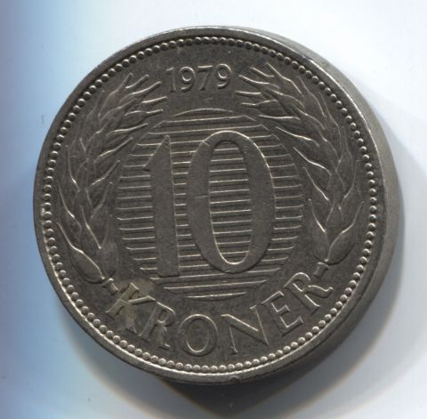 10 крон 1979 Дания