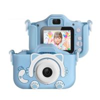 Детский цифровой фотоаппарат Kitty, Голубой
