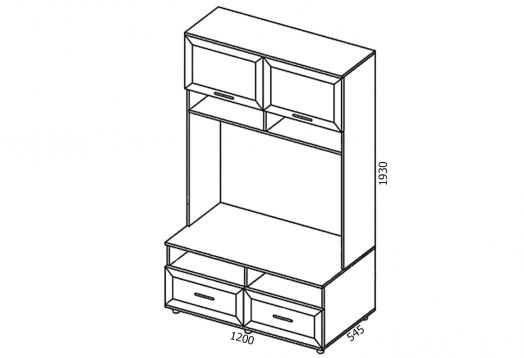 Классика карниз К-03 к Витрине ШМ-3
