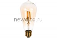 Лампа светодиодная Vintage Форма «конус» золотистая колба LED-ST64-5W/GOLDEN/E27 GLV22GO ТМ Uniel
