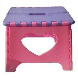 Подставка для ног, Табурет складной, до 85 кг, цвет фиолетовый/розовый