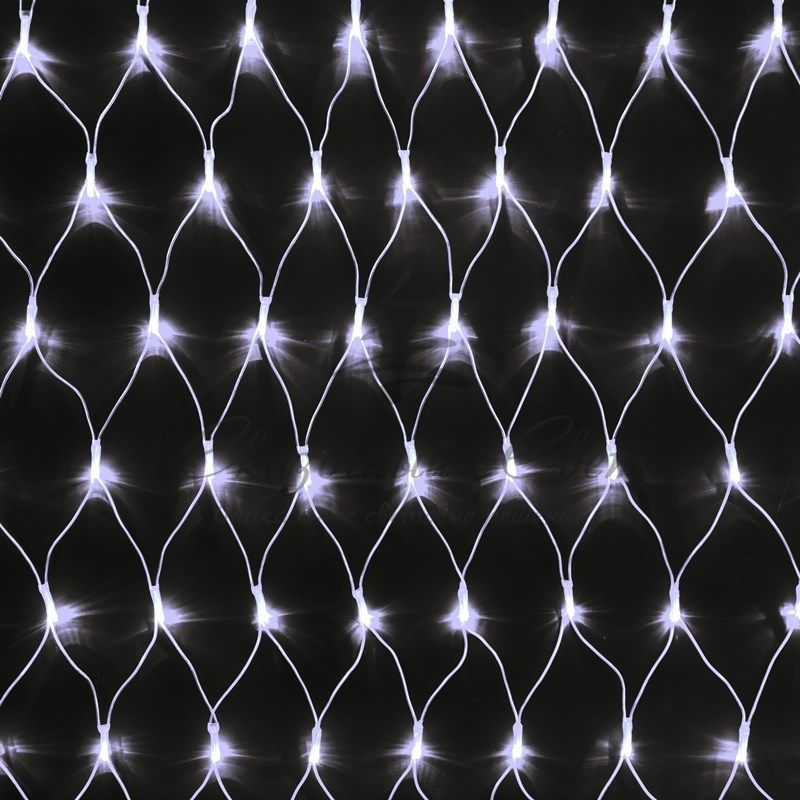 Электрогирлянда «Сетка» 200 LED, 1.5х2 м, Цвет Свечения Белый Холодный