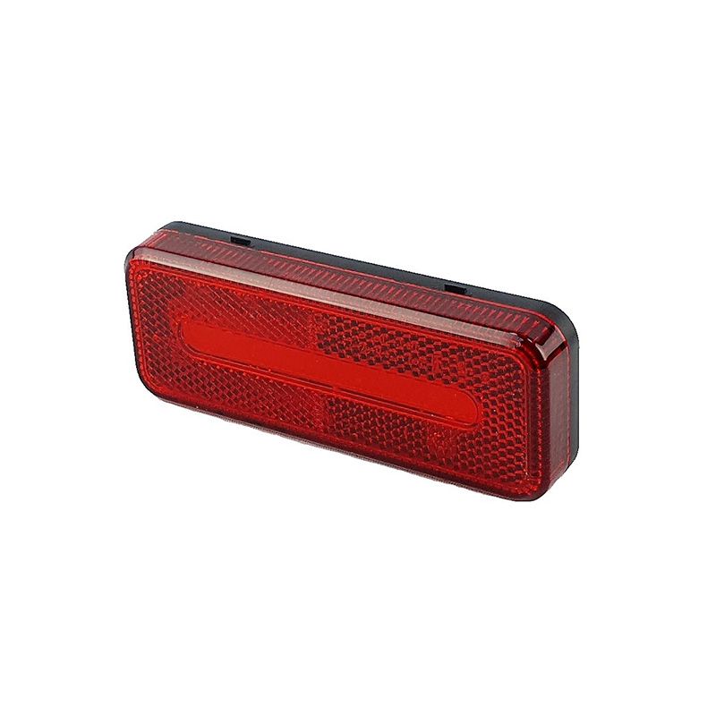 LED прямоугольный габаритный фонарь красный 12-24 вольт ip65