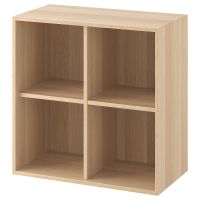 EKET ЭКЕТ, Шкаф с 4 отделениями, под беленый дуб, 70x35x70 см - 904.288.56