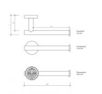 Держатель для туалетной бумаги Decor Walther BA TPH 05300 схема 2
