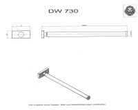 Держатель для полотенца Decor Walther DW 05073 схема 1