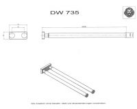Полотенцедержатель Decor Walther DW 05074 схема 1