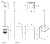 Туалетный ёрш для унитаза Decor Walther DW 08406 схема 3