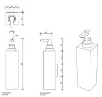 Дозатор для жидкого мыла Decor Walther DW 08474 схема 1