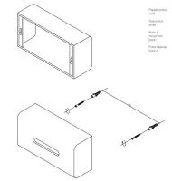 Диспенсер для бумажных полотенец Decor Walther Stone KB 09719 схема 1