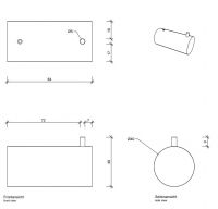 Крючок-вешалка для ванной Decor Walther TB HAK 05400 схема 1