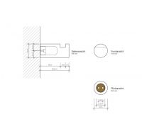 Крючок для ванной комнаты Decor Walther TB HAK 05401 схема 1
