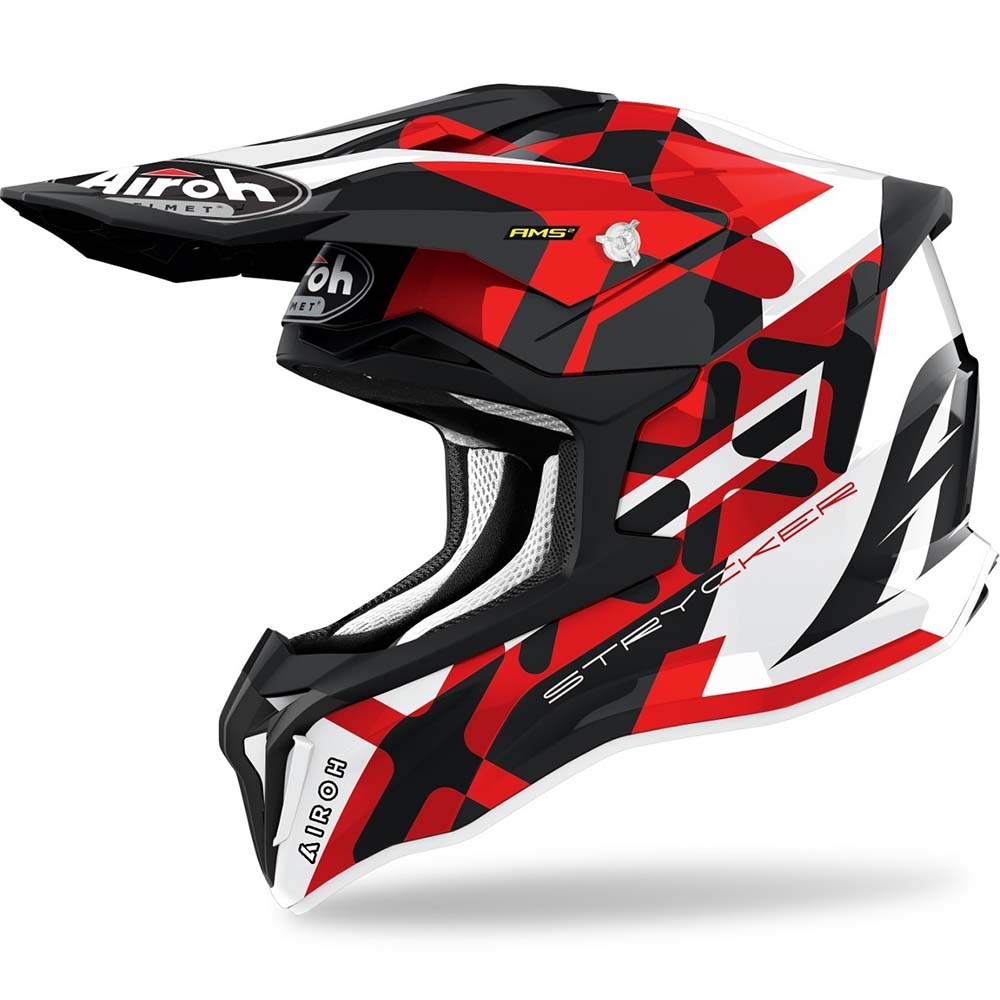 Airoh Strycker XXX Red Gloss шлем для мотокросса и эндуро