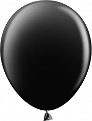 Шар (10''/25 см) Черный, пастель, 100 шт.
