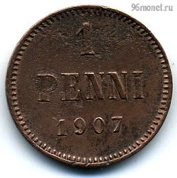 Финляндия 1 пенни 1907