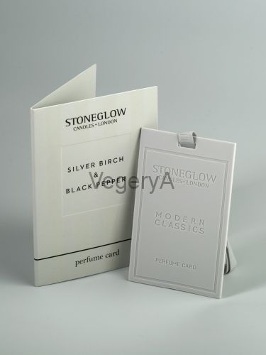Ароматная карточка (визитка) Серебряная берёза и Чёрный перец Stoneglow Современная Классика