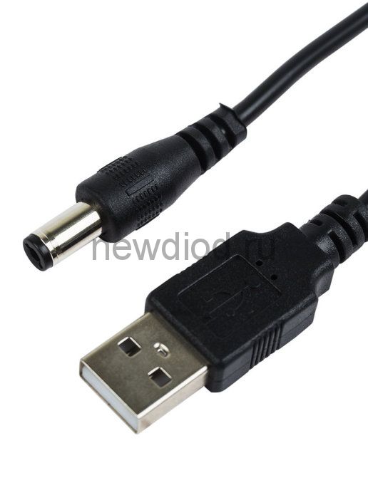 Кабель USB штекер - DC разъем питание 2,1х5,5 мм, длина 1,5 метра REXANT