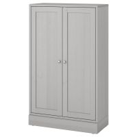 HAVSTA ХАВСТА, Шкаф с цоколем, серый, 81x37x134 см - 192.750.99