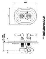 Встраиваемый термостатический смеситель для душа Nicolazzi Teide 4909 схема 1