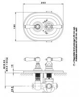 Термостатический смеситель Nicolazzi Half Dome 4909 для душа схема 1