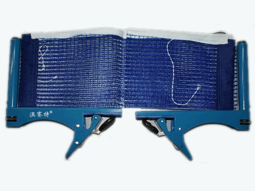 Сетка для настольного тенниса, синего цвета с металлическими стойками, в коробке. 11067