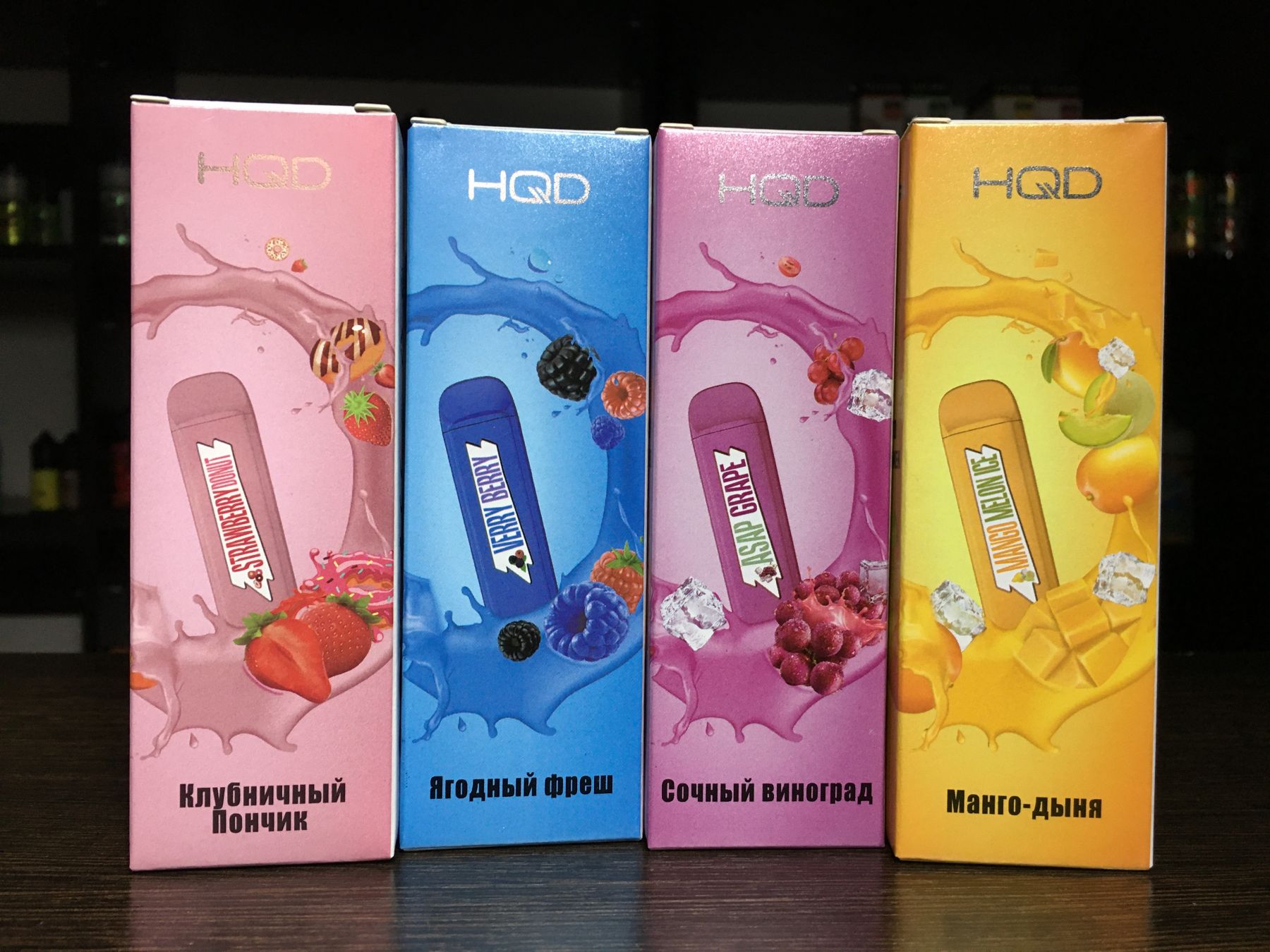 POD HQD Mega (одноразовый) Strawberry donut