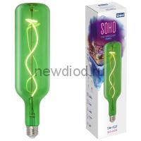 Лампа светодиодная Soho LED-SF21-5W/SOHO/E27/CW GREEN GLS77GR зеленая TM Uniel