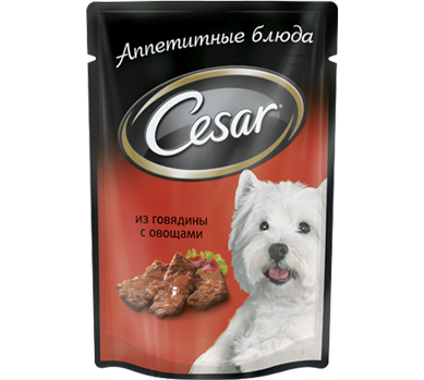 Для собак мелких и средних пород Цезарь (Cesar)
