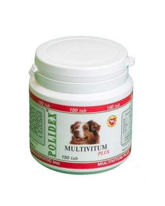 POLIDEX® Multivitum plus (Полидэкс Мультивитум плюс) Витамины для собак (150 таблеток)