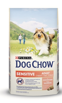 Сухой корм Dog Chow (Дог Чау) для взрослых собак с чувствительным пищеварением 2.5 кг
