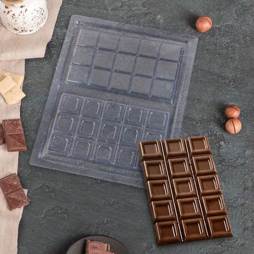 Форма для шоколада 26,5×21 см "Плитка шоколада" cks-12
