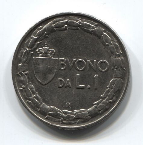 1 лира 1922 Италия XF