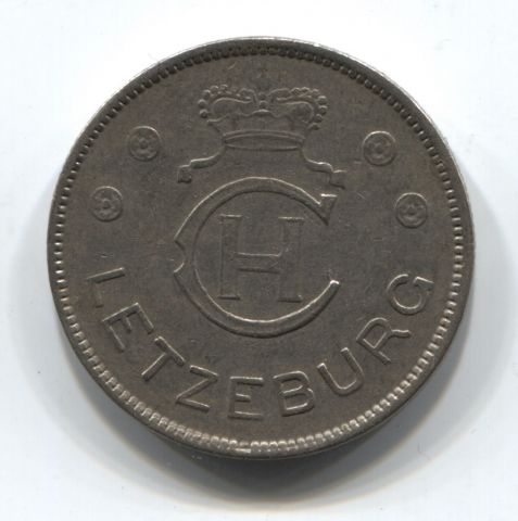 1 франк 1939 Люксембург