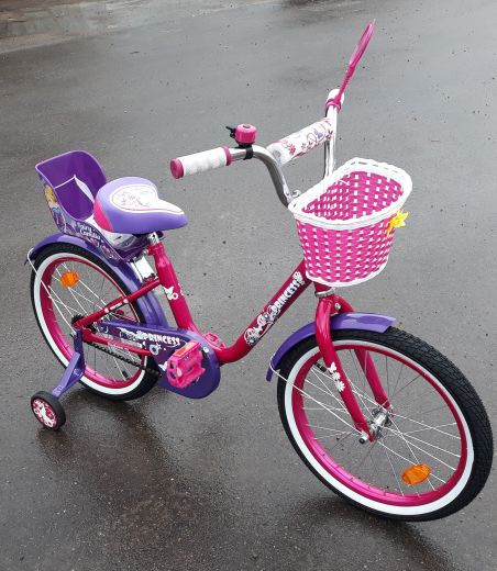 Велосипед BA Purple с креслом для куклы