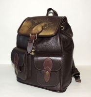 Рюкзак кожаный коричневый  "Эльза"