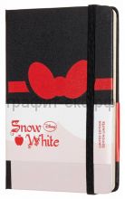 Книжка зап.Moleskine Pocket SNOW WHITE Bow линейка LESNMM710BW