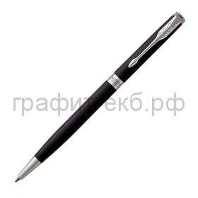 Ручка шариковая Parker Sonnet Core Slim Matte Black CT черная матовая  К429 1931525