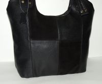 Черная женская кожаная сумка  "Милен"