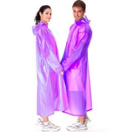 Плащ-дождевик с капюшоном, для взрослых (120 х 60 см), цвет Фиолетовый