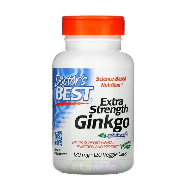 Doctor's Best Гинкго с повышенной силой действия 120 мг, 120 капсул