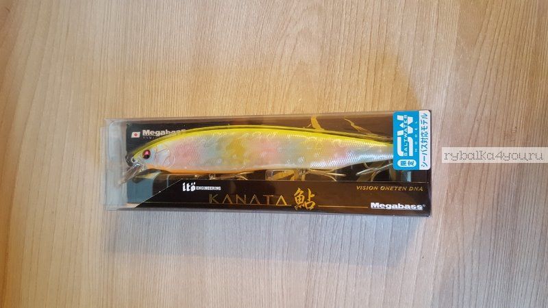 Воблер Megabass Kanata Ayu 160F SW 160 мм / 30 гр / Заглубление: 0,8 - 1,2  м / цвет: Shell Skin Chart Back Rainbow (JP)