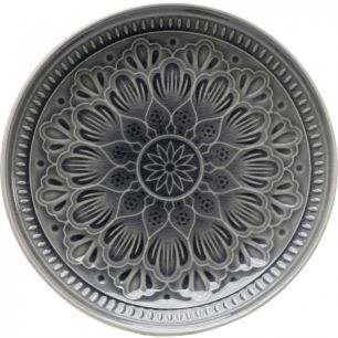 Тарелка Sicily, коллекция "Сицилия" 21*21*3, Керамика, Серый