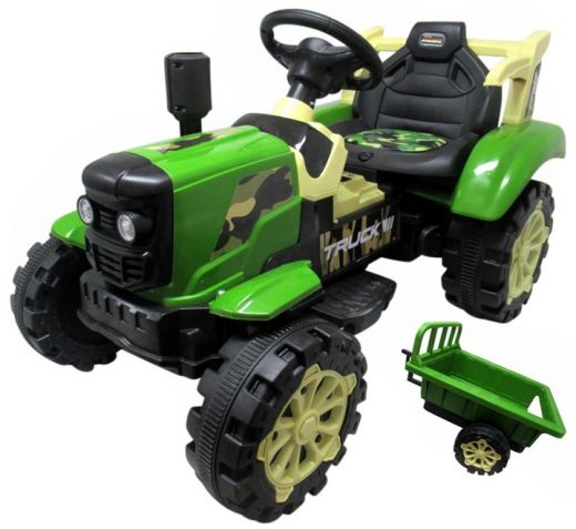 Детский трактор с прицепом