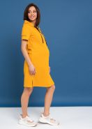 Платье "Сильвия" для беременных и кормящих; шафран