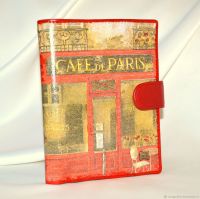 Портмоне с обложкой для паспорта и автодокументов "Cafe de Paris"