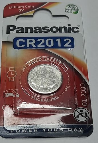 Батарейка Panasonic Power Cells CR2012 BL1 Lithium 3V