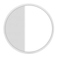 Круглое зеркало Gessi Cono 45921 в белой раме 70х70 схема 2