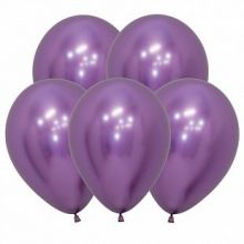 Рефлекс Фиолетовый, (Зеркальные шары), 5"/12,5 см,  50 шт, Sempertex